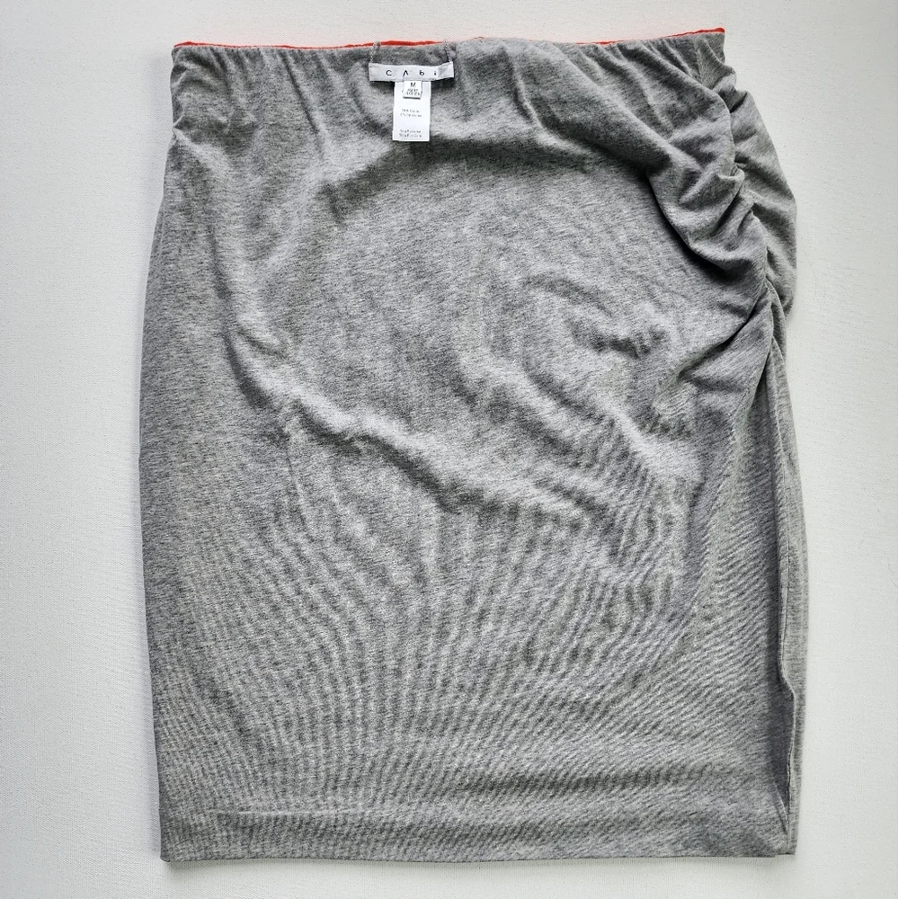 CAbi Reversible Orange Gray Tube Skirt Size M - Picture 2 of 6